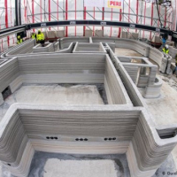 На 3D-принтері друкують перший у Німеччині будинок з бетону