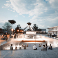 Франківська архітекторка розробила проєкт відбудови привокзальної площі у Тростянці. ФОТО
